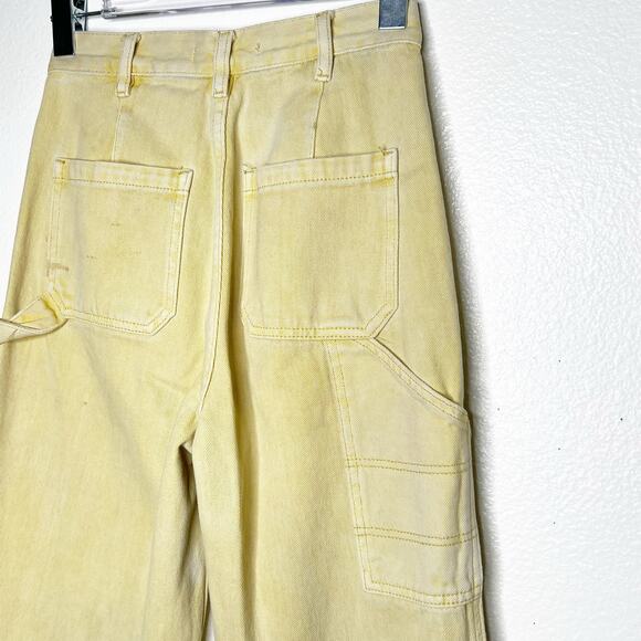 PACSUN Womens Ultra High Waisted Fitted Flare Denim Pants Raw Hem Honey Size 25 - Picture 10 of 12